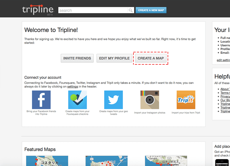Triplineの管理画面