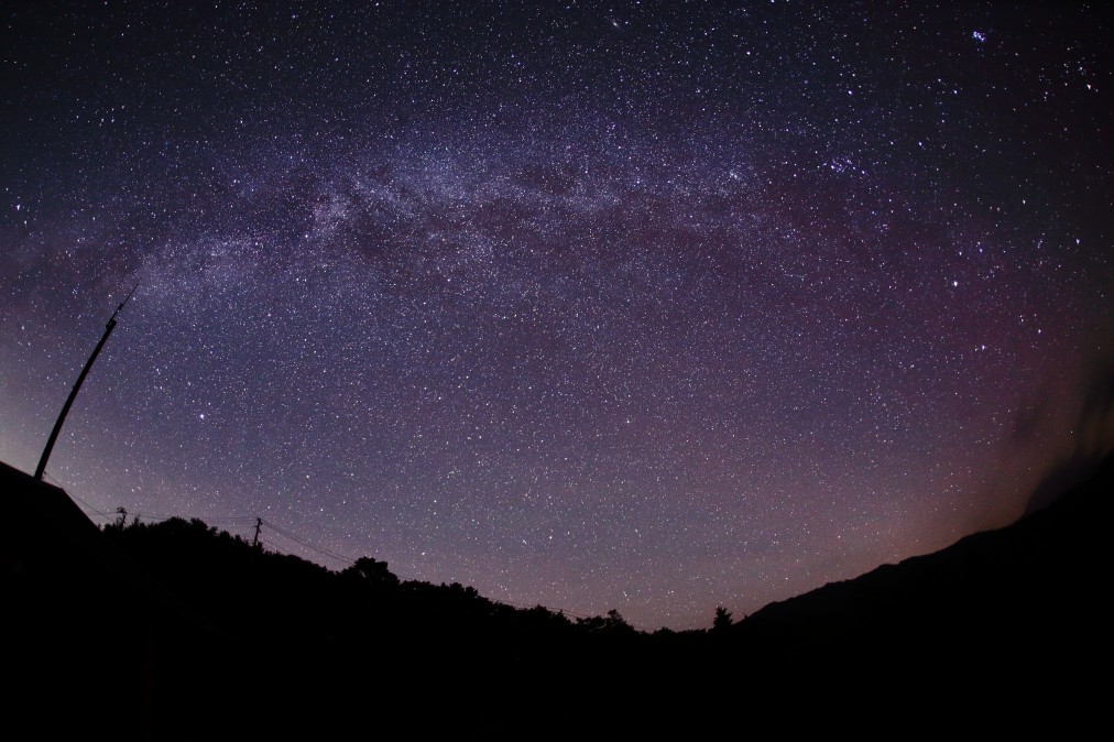 阿智村から見た星空の写真