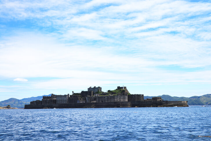 軍艦島の絶景ビューからの写真