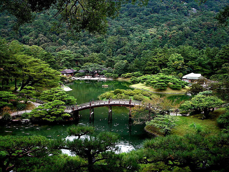 香川県にある栗林公園の写真