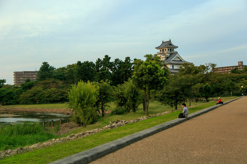 豊公園と長浜城の写真