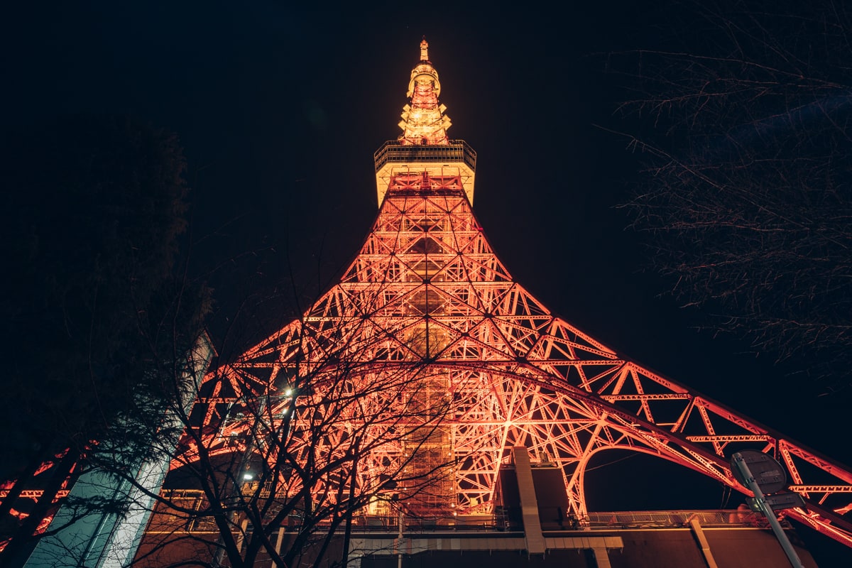 元旦の東京タワーの写真