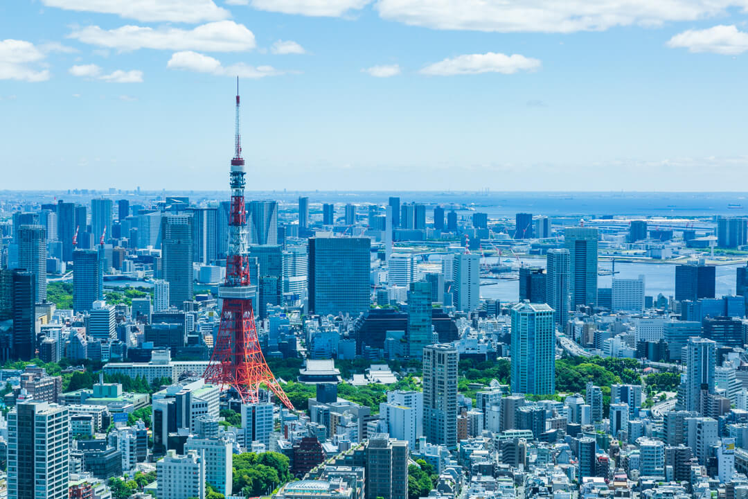 六本木ヒルズ展望台からの眺め・東京タワー