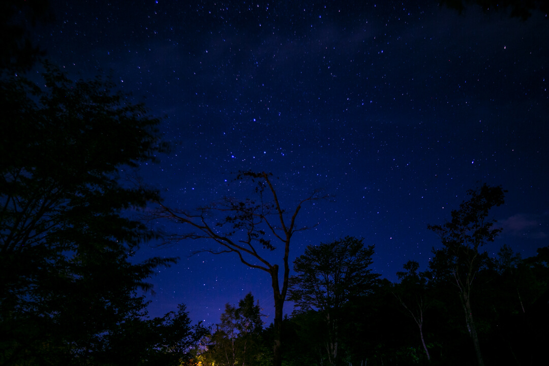 浪合パークから撮影した星空の写真