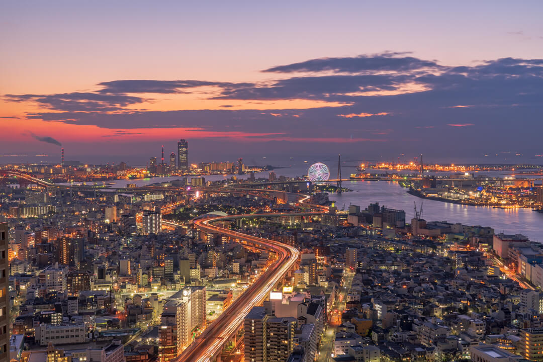 アートホテル大阪ベイタワーから撮影した夜景
