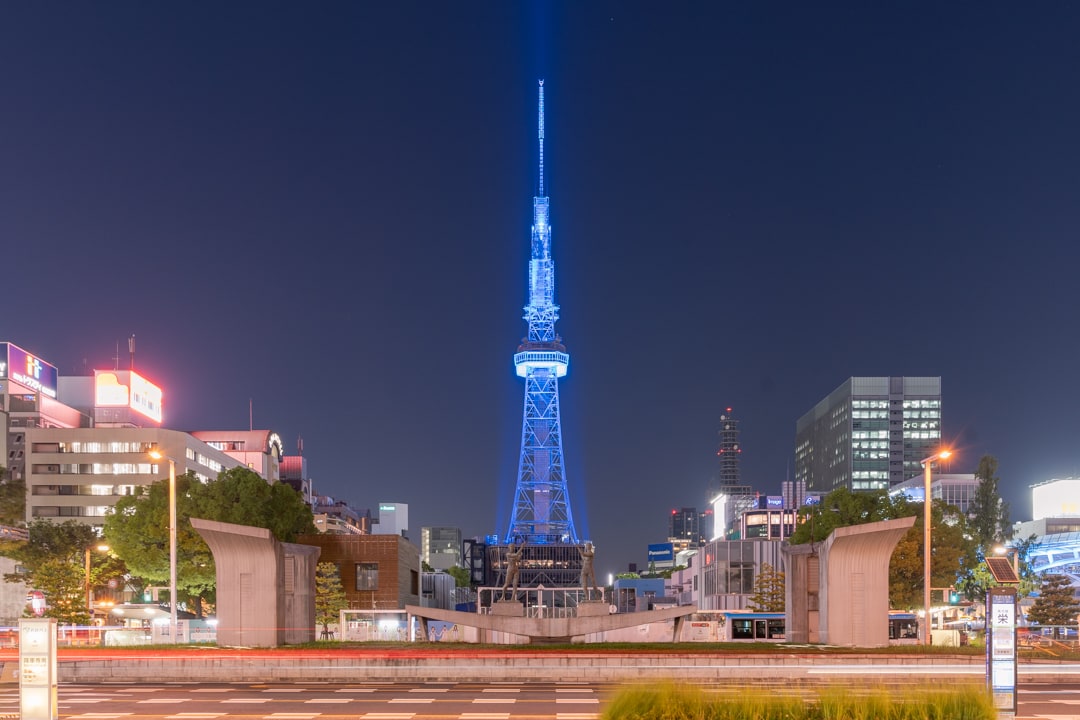 希望の広場周辺から撮影した名古屋テレビ塔