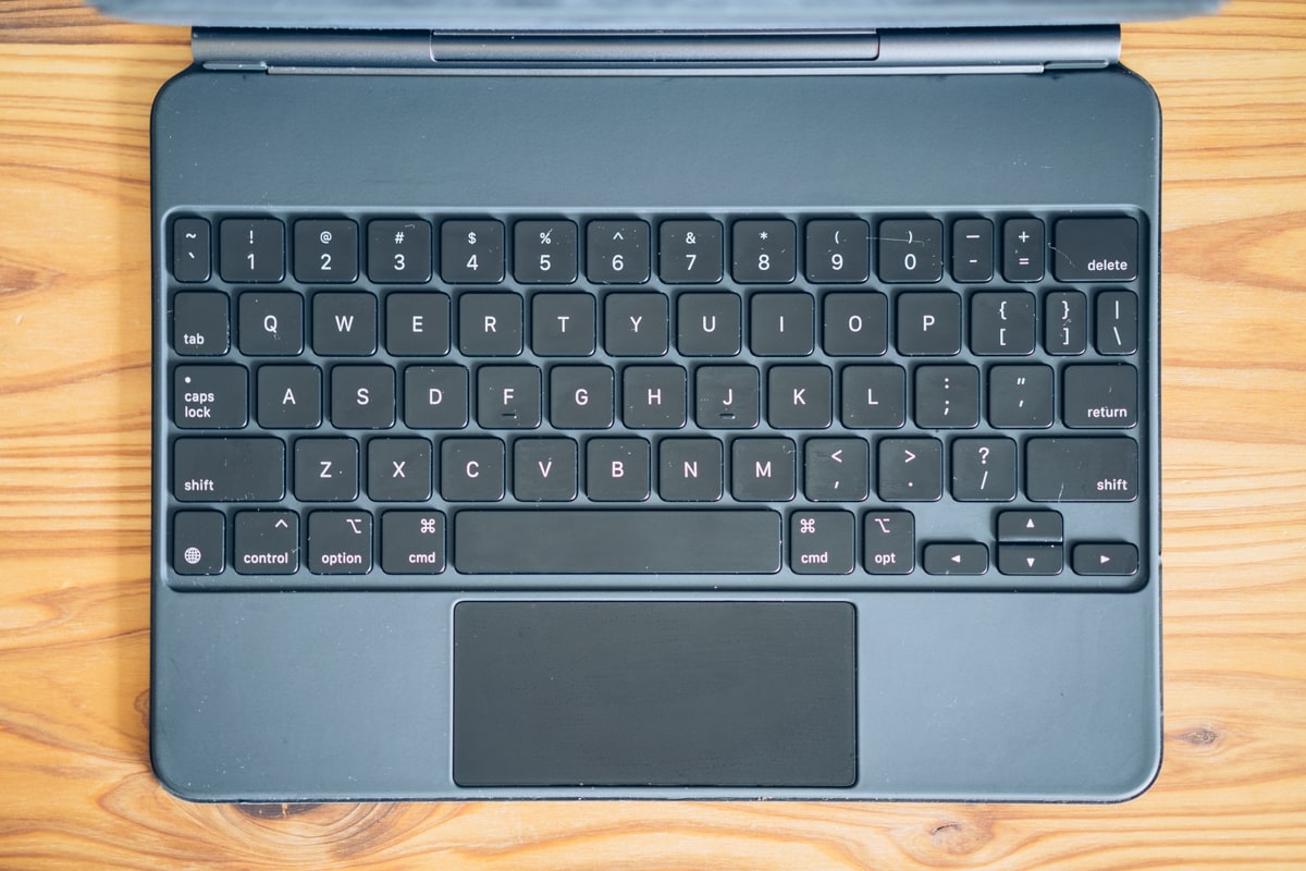Magic Keyboardのキーボードを撮影した写真