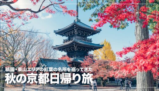 【秋の京都旅】祇園・東山エリアの紅葉の名所を撮り歩いてきた話。おすすめの日帰り散策コースを紹介