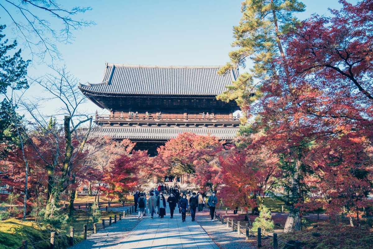 南禅寺で撮影した紅葉